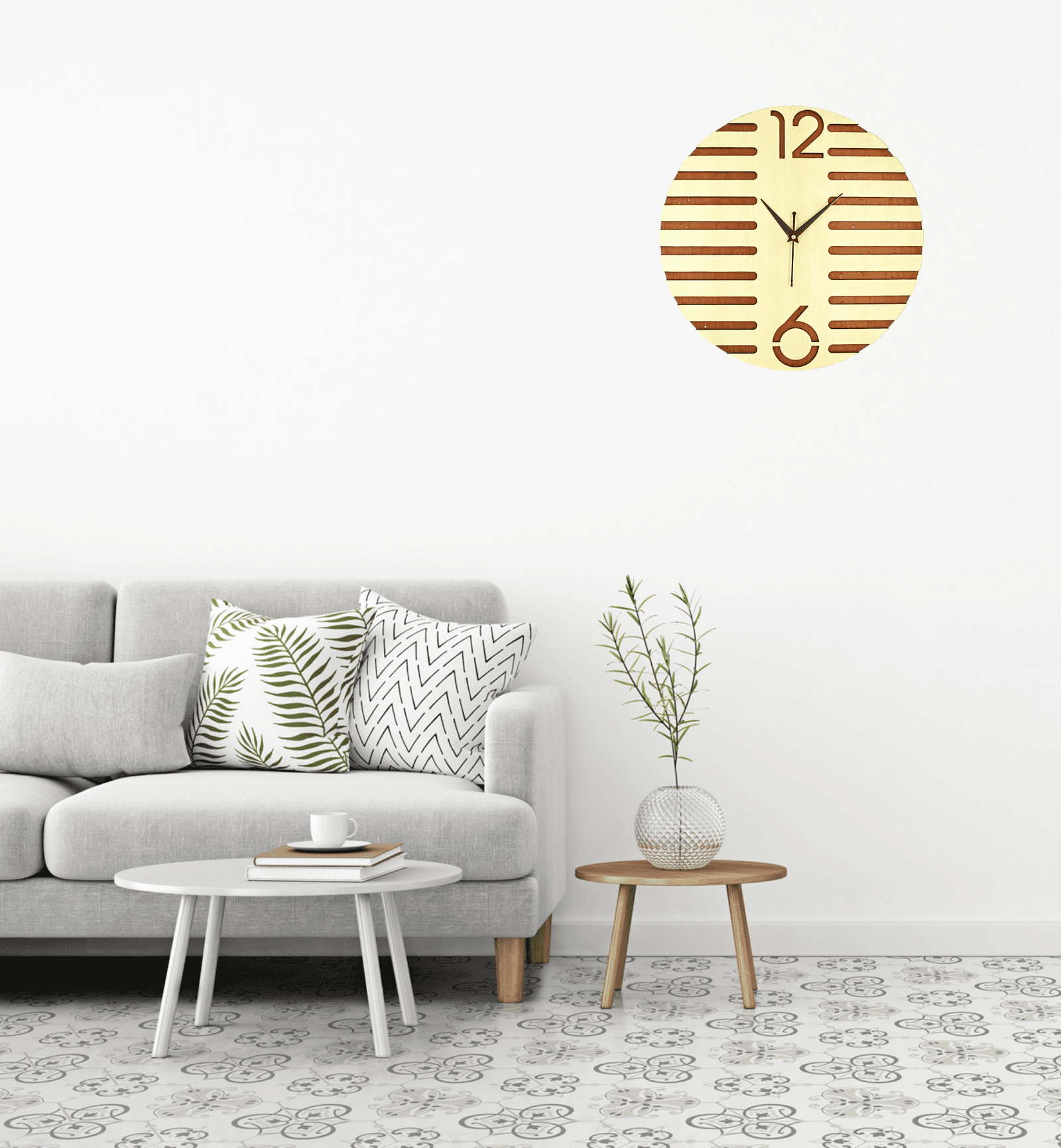 Wooden Silent Non-Ticking Wall Clock for Home Stylish Latest Designer Wall Clock for Home Living Room Bedroom Office Hall - Image 3