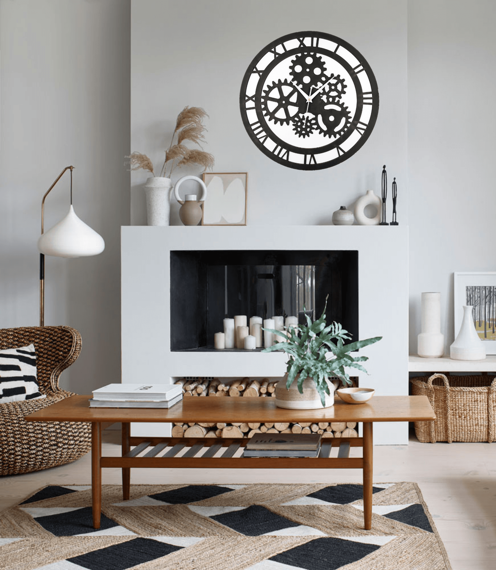 Wooden Silent Non-Ticking Wall Clock for Home Stylish Latest Designer Wall Clock for Home Living Room Bedroom Office Hall