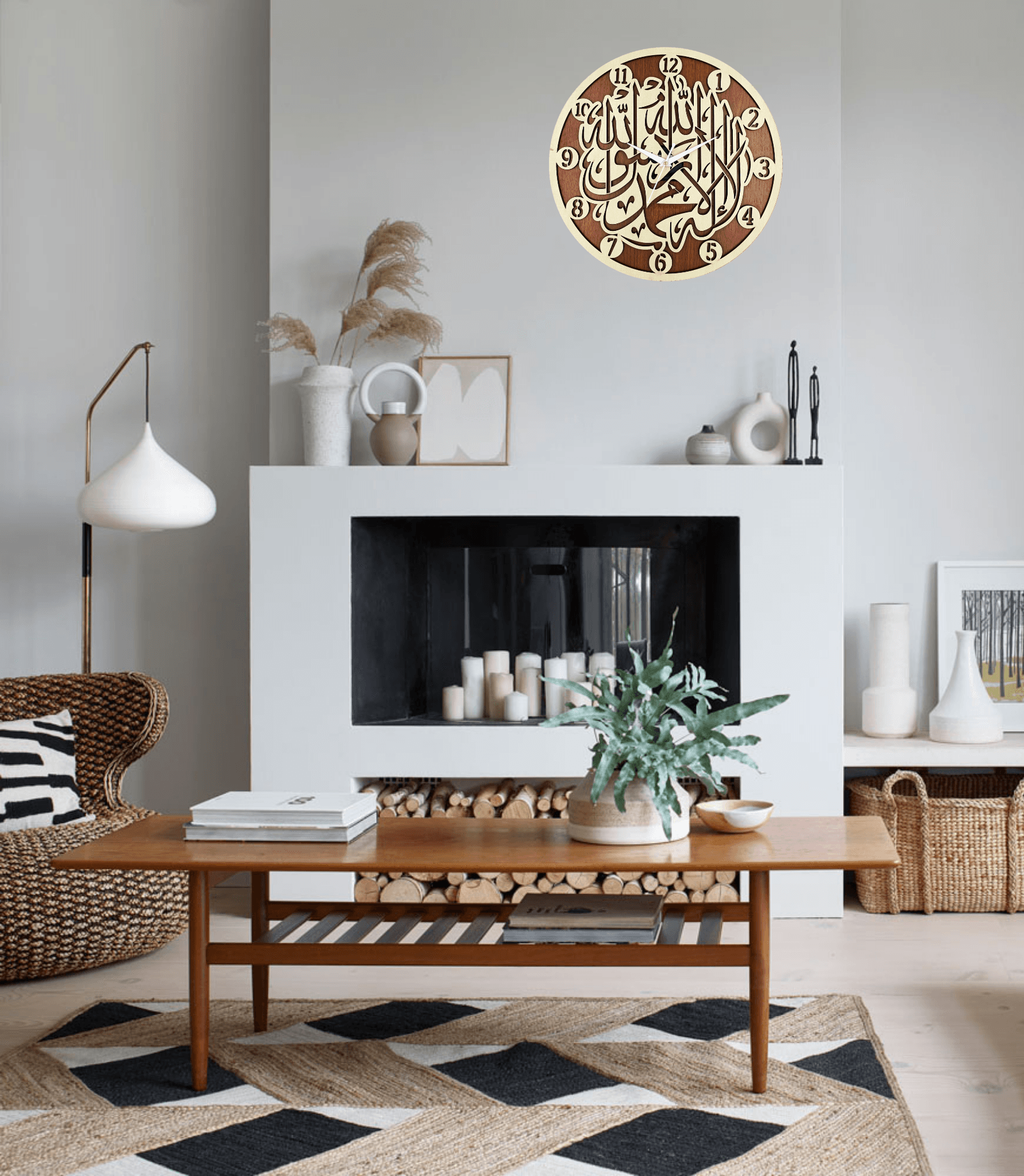 Wooden Silent Non-Ticking Wall Clock for Home Stylish Latest Designer Wall Clock for Home Living Room Bedroom Office Hall